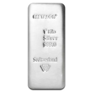 1 Kilo Metalor Silver Bar