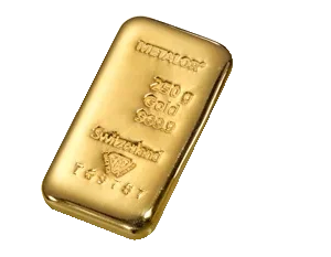 Metalor 250 Grams Gold Bar