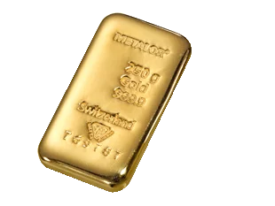 Metalor 250 Grams Gold Bar