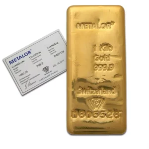 Metalor 1 Kilo Gold Bar