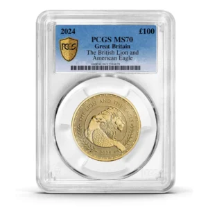PCGS Certified 2024 Lion and Eagle 1oz Gold Coin