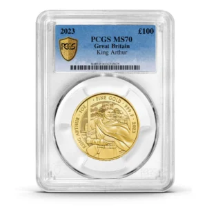 PCGS Certified 2023 Myths & Legends King Arthur 1oz Gold Coin