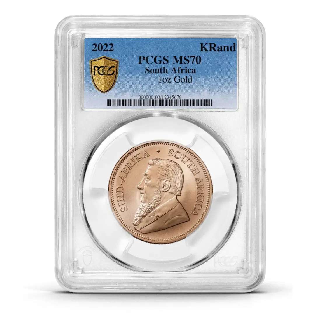 PCGS Certified 2022 Krugerrand 1oz Gold Coin