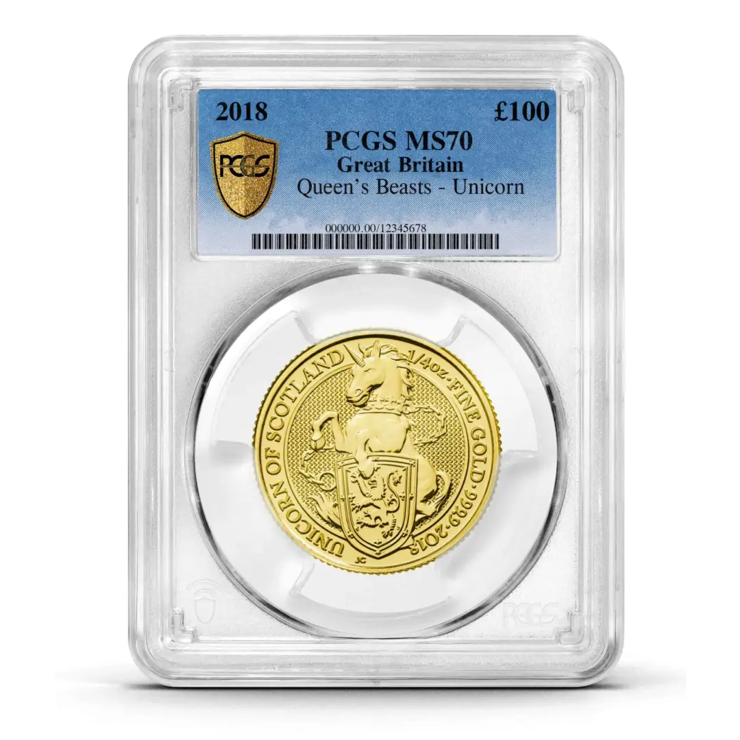 PCGS Certified 2018 Queen's Beast Unicorn MS68