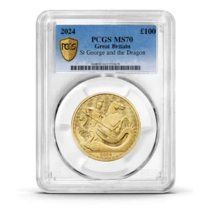 PCGS Certified 2024 St George and the Dragon 1oz Gold Coin