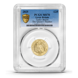 PCGS Certified 2025 Tudor Beast Queen's Panther 1/4oz Gold Coin