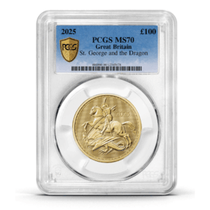 PCGS Certified 2025 St George and the Dragon 1oz Gold Coin