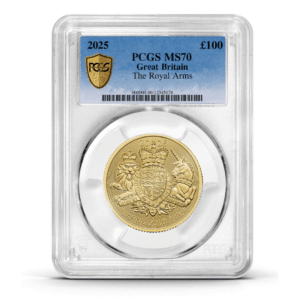 PCGS Certified 2025 Royal Arms 1oz Gold Coin