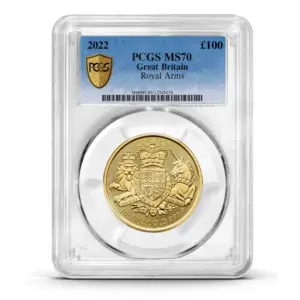 PCGS Certified 2022 Royal Arms 1oz Gold Coin