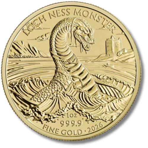 2026 Legendary Creatures Loch Ness Monster 1oz Gold Coin
